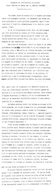 Allocution du pasteur Boegner, lors des obsèques de Daddy qui était protestant