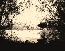 V0529 - Simone sur les bords de Loire, septembre 1921