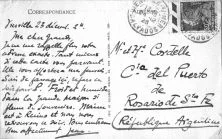 Une carte de Toutouni adressée en Argentine