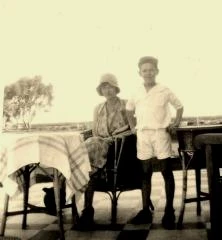 Maman et François, au golf de Rosario, janvier 1930