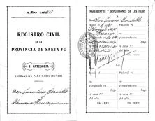 Livret de famille argentin