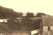 V1026 - Château de Vierville, vu de la terrasse du manoir de Than, Eté 1935