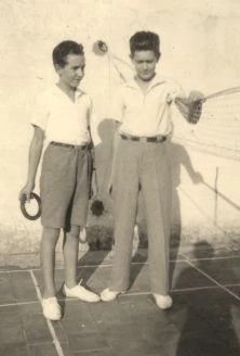 François et Michel au decktennis