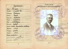 Passeport établi en août 35 au Consulat de France à Rosario, avant le voyage de 1935 en France