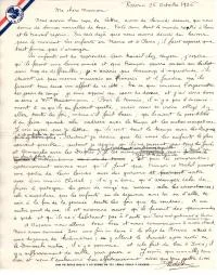 4 - Lettre à Bonne-Maman du 16 octobre 36