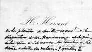 "H.Hersent a le plaisir de mettre 10.000F