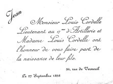Faire-Part de naissance