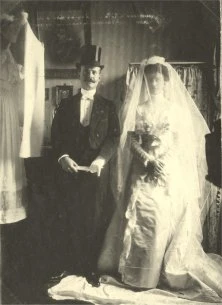 Vers 1900,mariage des Levatois, ami des Bidel