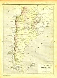 carte de l'Argentine