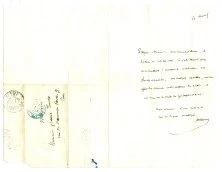 autographe de Sainte-Beuve (1840)
