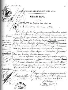 acte de naissance de Louis François Tourte 2, dit Francis Tourte
