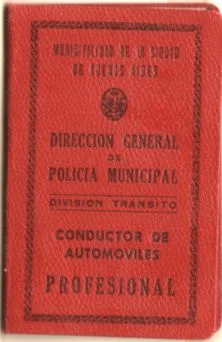 Le permis de conduire argentin de Maman