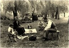 picnic famille Hausermann, 1936