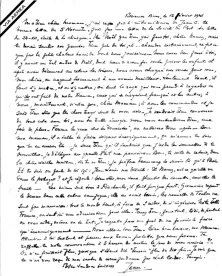 Lettre du 12 février 41 à Jean Cordelle