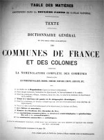 Dictionnaire des Communes,