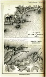 Plans de l'île St-Paul en Crète et de la baie St-Paul à Malte