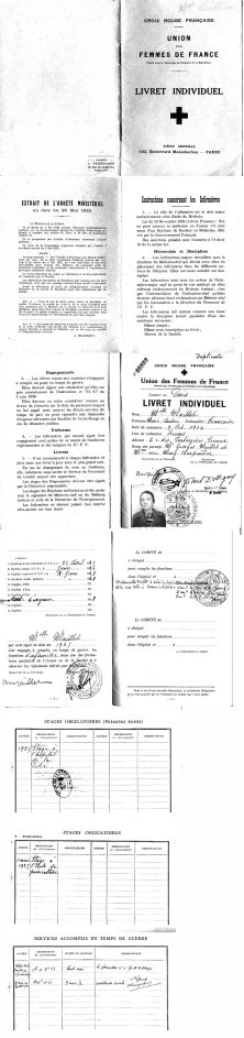 Livret de l'Union des Femmes de France, 1925, formation d'infirmière en cas de guerre