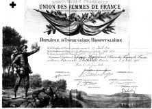Diplôme d'infirmière hospitalière, 1926