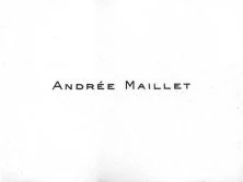 carte de visite d'Andrée Maillet