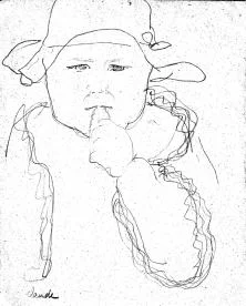 Esquisse de Claude par Grannie, vers janvier 30