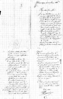 lettre de Henri Reig, envoyée d'Argentine à son beau-frère Louis Rougier, officier du Génie