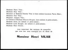 Après le décès de Henri Vilar