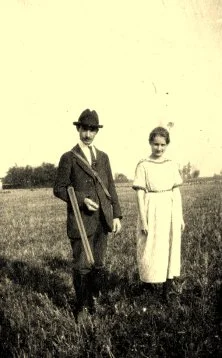 1920, Vanault les Dames, René et Suzanne