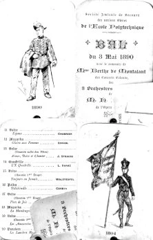 Invitation au bal de l'X en 1886