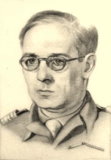 Portarit du Lt-Colonel Rougier, par un Allemand, probablement en 1945