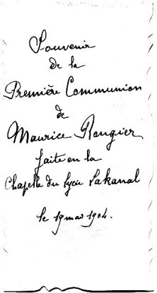 19 mars 1904, première communion