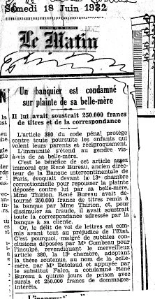 Le jugement gagné en appel, 4 nov. 1930