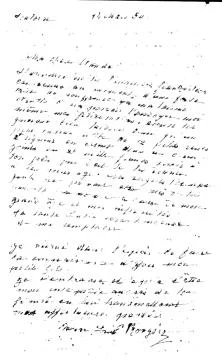 Lettre de Pauline Reig à Claude, pour son mariage. Elle était alors très âgée et malade, vivant à Toulouse