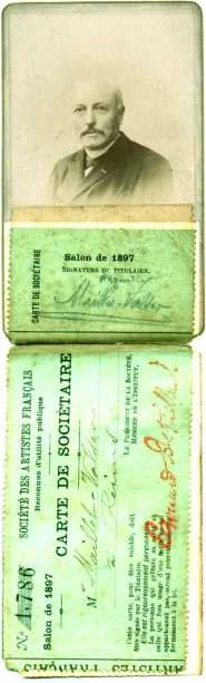 carte de la Société des Artistes et du Salon des Artistes 1897