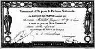 Versement d'or en 1916, pour l'effort de guerre