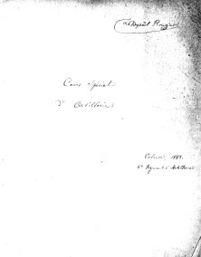 Cours d'artillerie, au 6ème RA à Valence, en 1883, lors de son service militaire