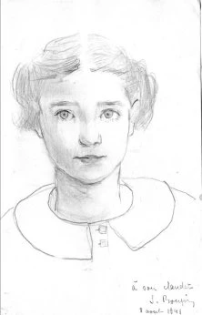 Portrait de Claude par Granie, août 41