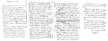 lettre de Francis Scola à sa filleule Claude, de Cannes, 2 janvier 42