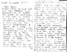 Lettre de Granie aux dames de Sceaux, novembre 1943