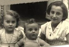 Francis, Sylvain et Claudie Terrazoni, 1951