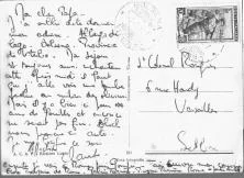 Carte de Claude à Bolsena, à Grand Père qui est à Versailles, juillet 52