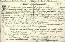 carte postale d'Andrée Messager, une amie de Suzanne