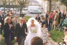 entrée de la mariée au bras de son père