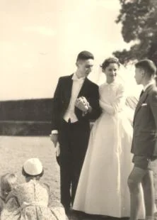 Mariage de Colette Dufourcq et Ferdinand d'Yvoire, octobre 1955