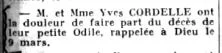 La famille Maillet: de g à d:Yvon?, Marguerite, Etienne, Tandrée, Annie, Claire