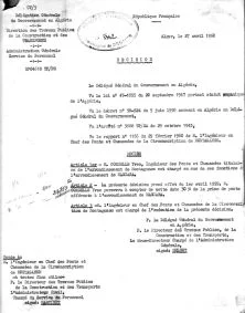 Ma nomination à l'intérim de l'arrondissement de Mascara