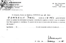 Certificat Médical de Frédéric