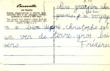 Lettre de Claude à Fanny