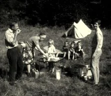 Daniel, Marie-Agnès, Geneviève et les 3 garçons