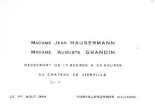 Invitation à la réception à Vierville