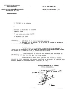 Je suis radié des cadres de l'Armée de l'Air, le 8 mai 1977, à 47 ans. Je deviens capitaine de réserve honoraire.